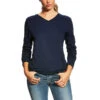 Ariat Ladies FR V-Neck Navy T-shirt