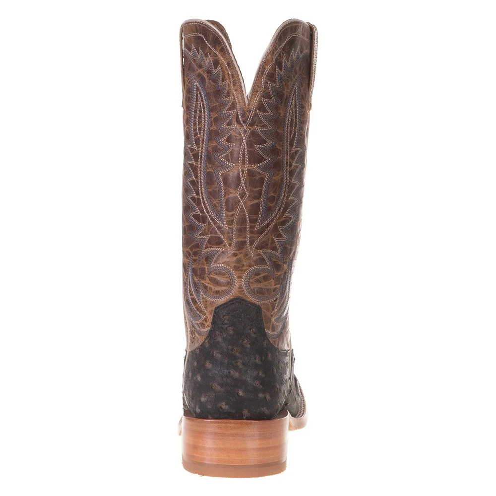 Men's Ariat Showman Mocha Full Quill Ostrich 13in. Dusted Wheat Cowboy Boot - Image 4