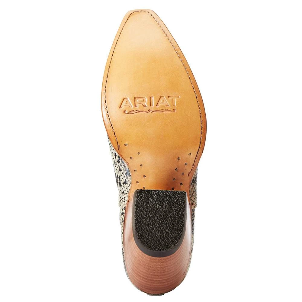 Ariat Women`s Black White Snake Dixon Bootie - Image 5
