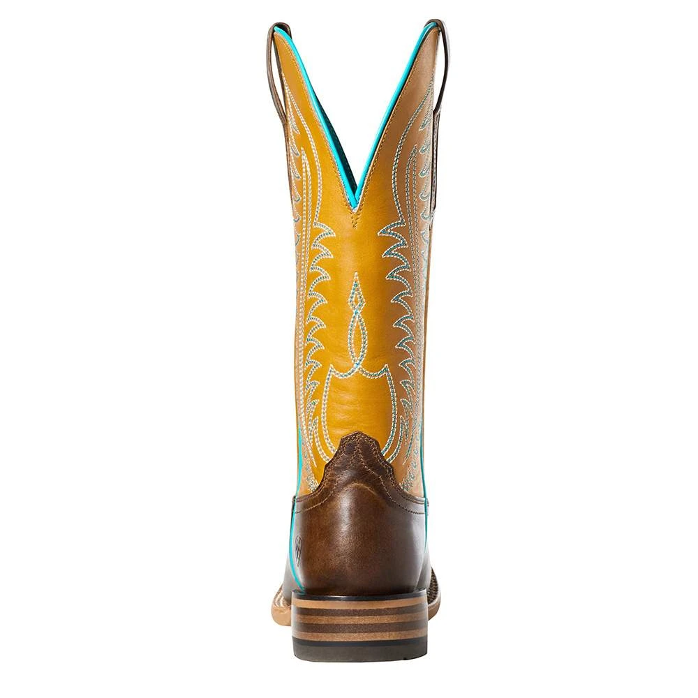 Ariat Women`s Ariat Belmont Tumbled Brown/Mustard Boot - Image 3