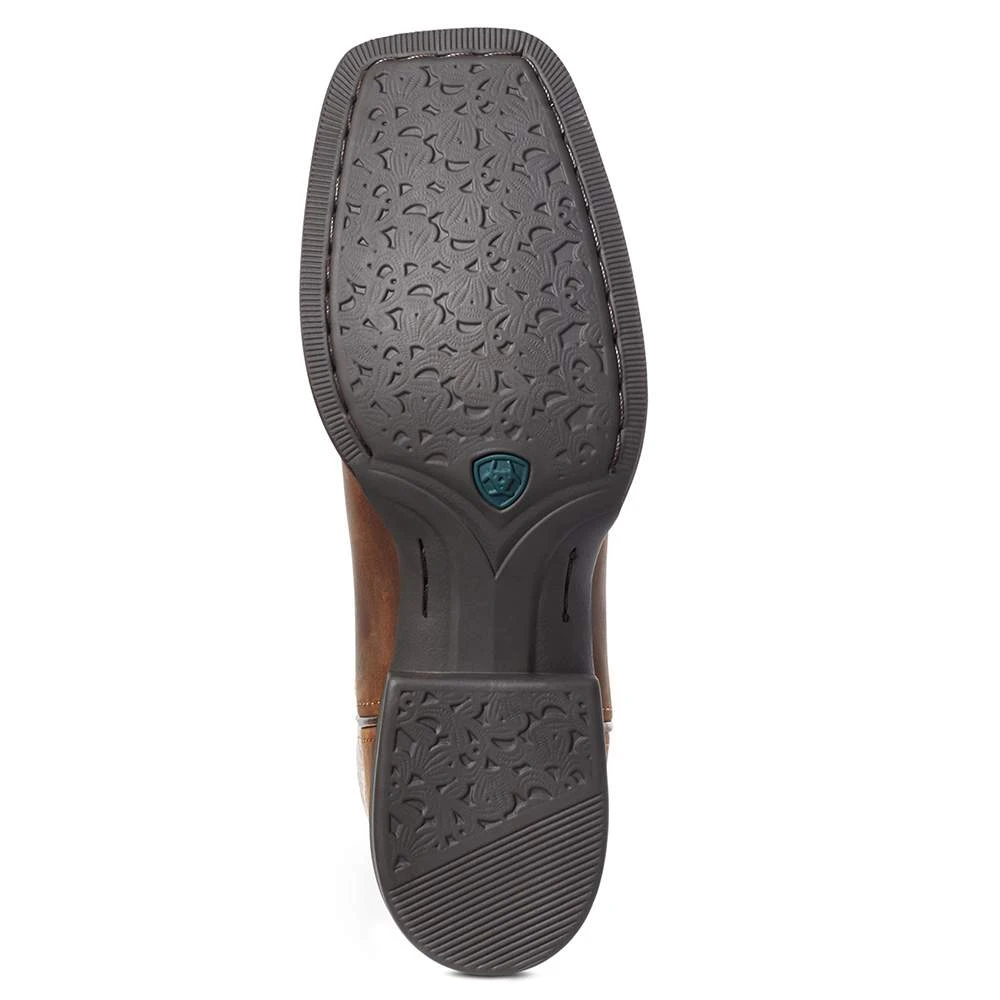 Ariat Women`s Round Up Tan Bomber/PinkSnake Boot - Image 5