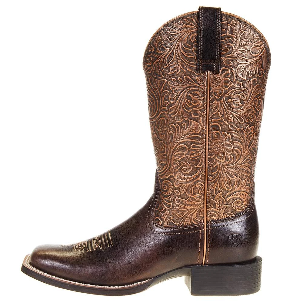 Ariat Women's Round Up Arizona Brown Cowgirl Boot - Image 3