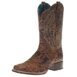 Ariat Women`s Primetime Brown Faded Leopard Boot