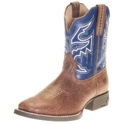 Childrens Ariat Blue Sorting Pen Cowboy Boot