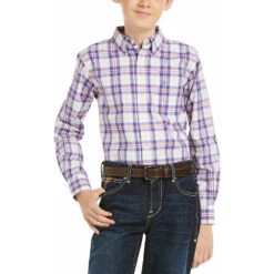Boy's Ariat Pro Series Plaid Shirt