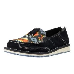 Ariat Women`s Black Suede/Aztec Cruiser