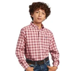Ariat Boy's Pro Series Forrest Stretch Classic Fit Shirt