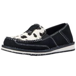 Ariat Women's Black And White Suede Cruiser
