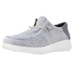 Ariat Men's Hilo 2.0 Stretch Distressed White And Dark Grey Shoe