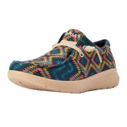 Ariat Mens Hilo Stretch Blue Aztec Casual Shoe