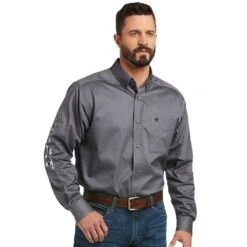 Ariat Men's Team Logo Twill Classic Fit Shirt