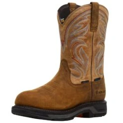 Ariat Men's Workhog XT H2O Distressed Bravo Brown Carbon Toe Work Boot