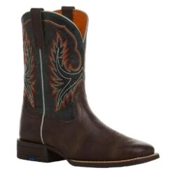 Ariat Youth Wilder Hat Box Brown And Deepest Teal Boot